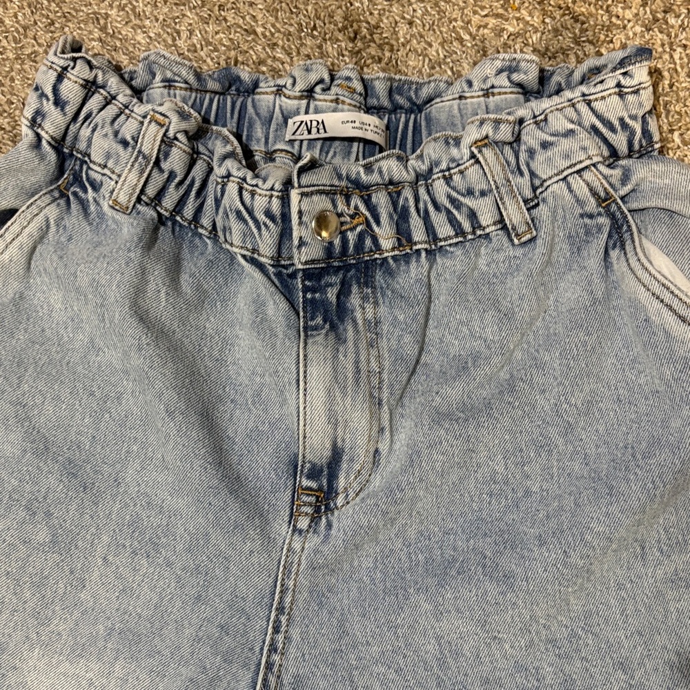 Zara Sky Blue High-Rise Women's Jeans - Picture 2 of 3